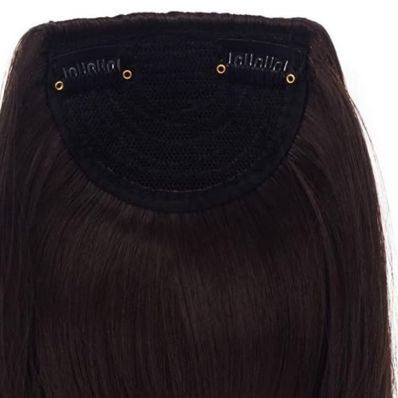 Front Fringe Clip in Hair Extensions One Piece Straight Fringe Hair Piece - Picture 4 of 5